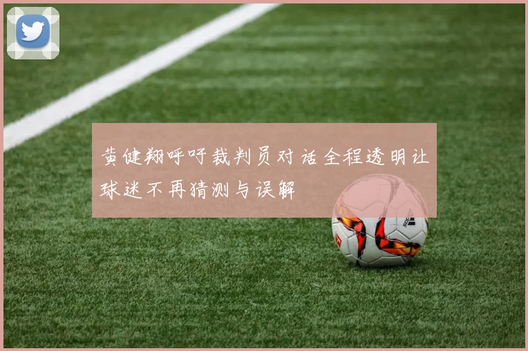 黄健翔呼吁裁判员对话全程透明让球迷不再猜测与误解